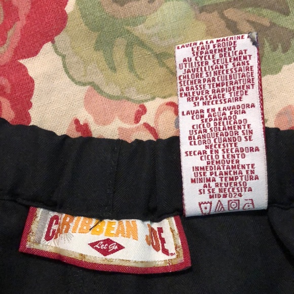 CARIBBEAN JOE Size XL Casual Pant Lounge Tie Waist Monochromatic Stripe $69 NEW - Picture 10 of 11